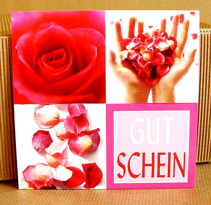 Geschenk - Gutschein  Rosenblätter