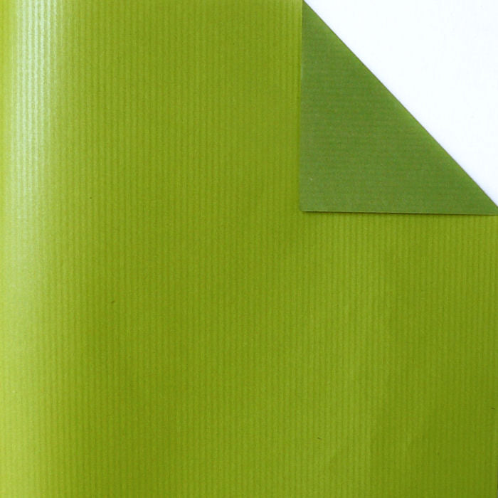 Geschenkpapier einfarbig kiwigrün, Rückseite moosgrün · Nr. 60040