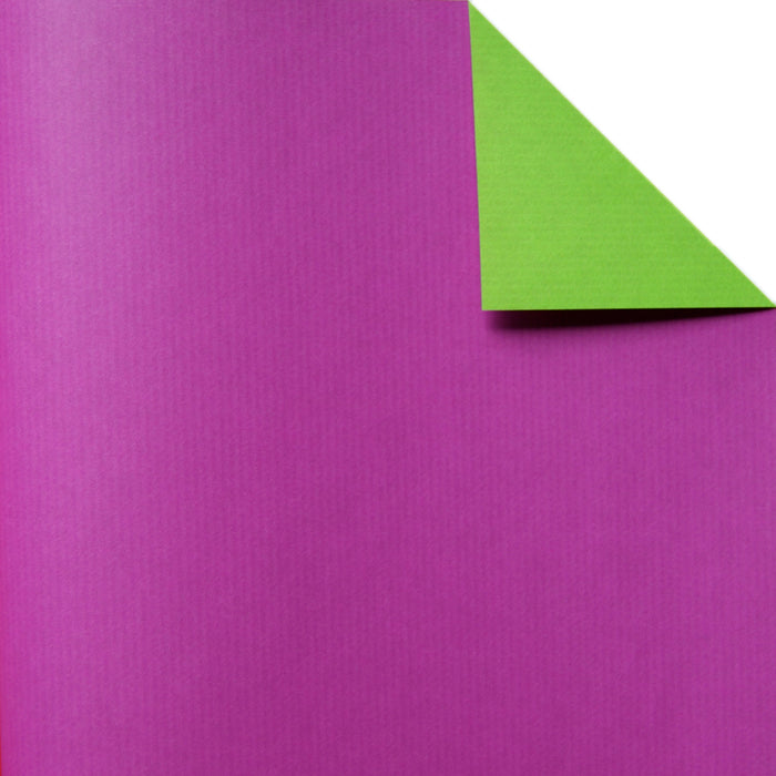 Geschenkpapier einfarbig violett, Rückseite hellgrün · Nr. 60199