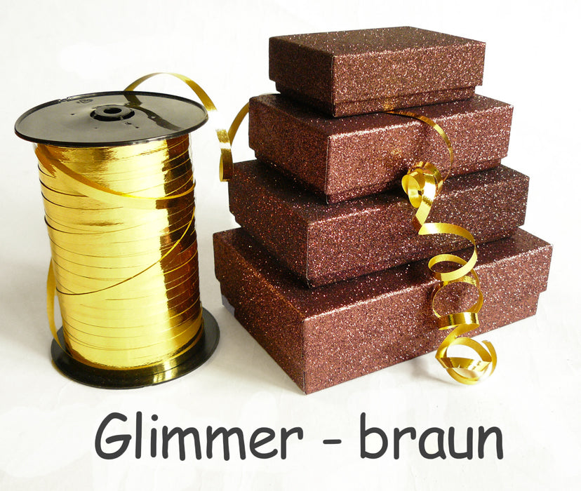 Geschenkschachtel - Set Glimmer braun