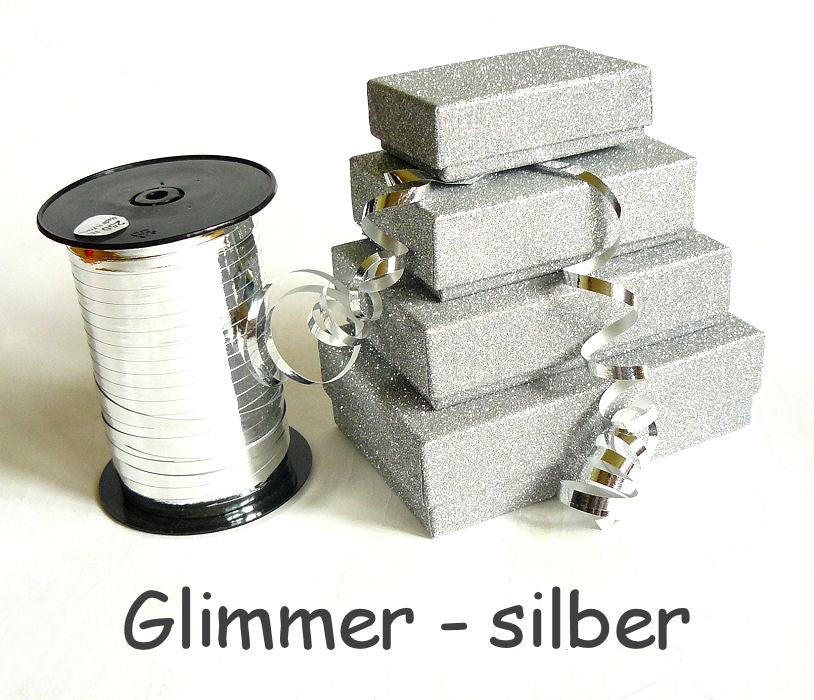 Geschenkschachtel - Set Glimmer-silber