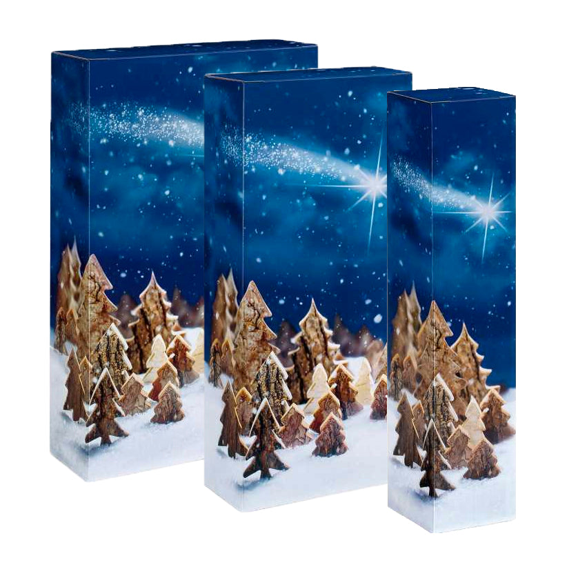 Weingeschenkkarton Winterwald