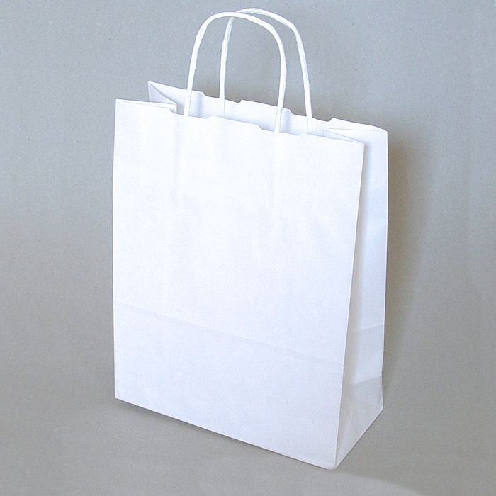 Papiertragetasche Toptwist weiß