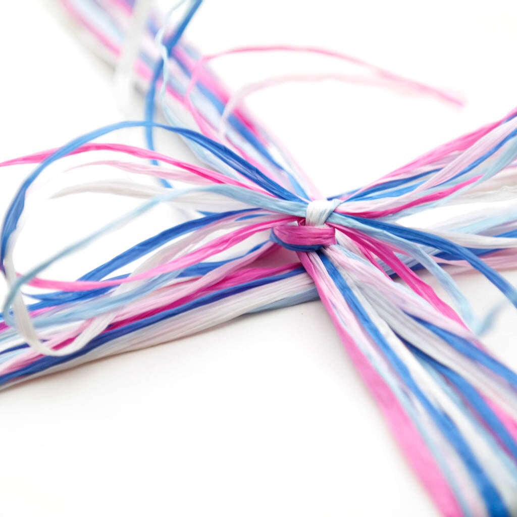 Geschenkband Raffia Multicolor 101