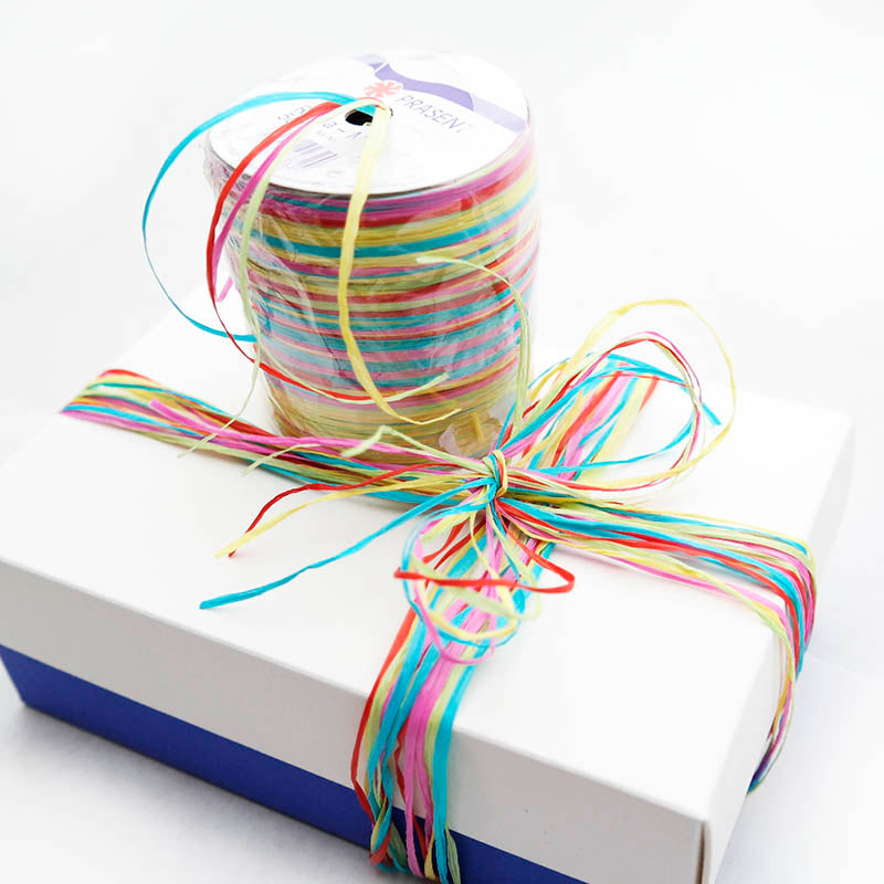 Geschenkband Raffia Multicolor 103