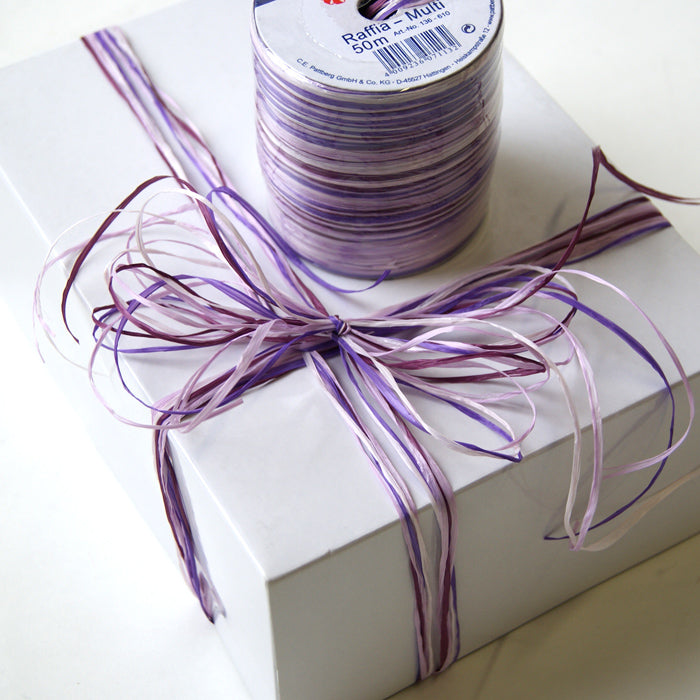 Geschenkband Raffia Multicolor 610