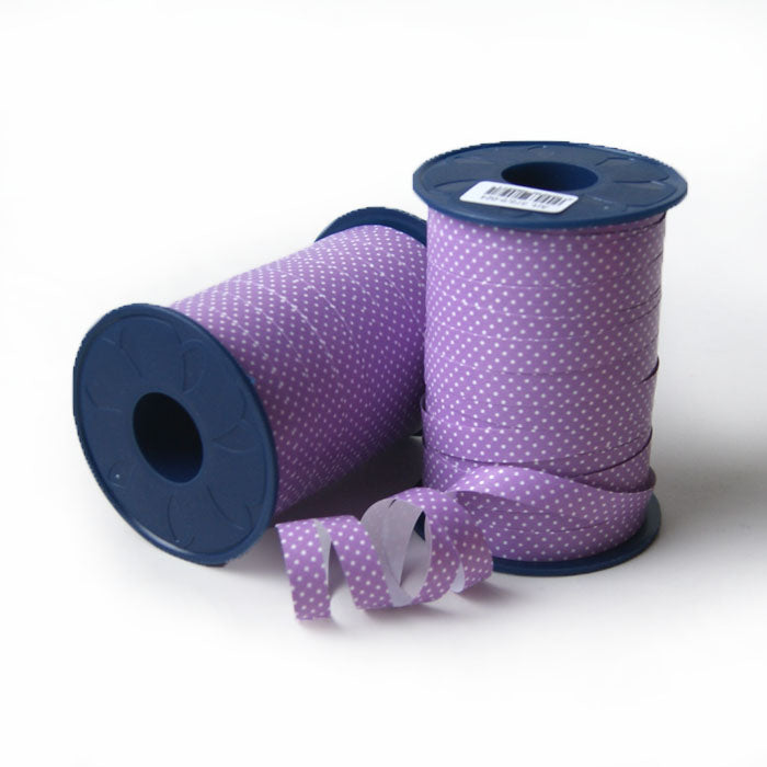 Geschenkpolyband Pünktchen flieder