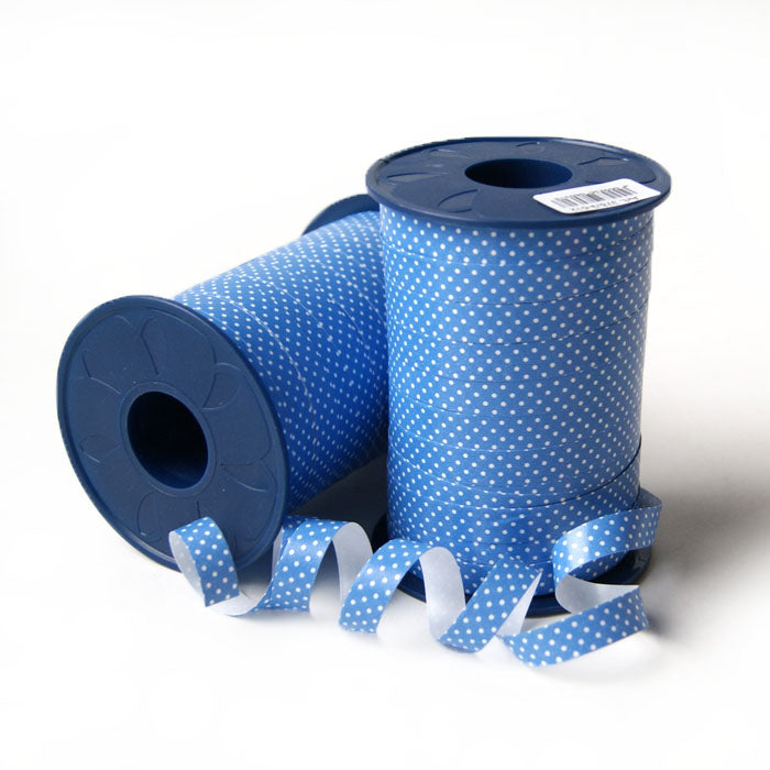 Geschenkpolyband Pünktchen aquamarin