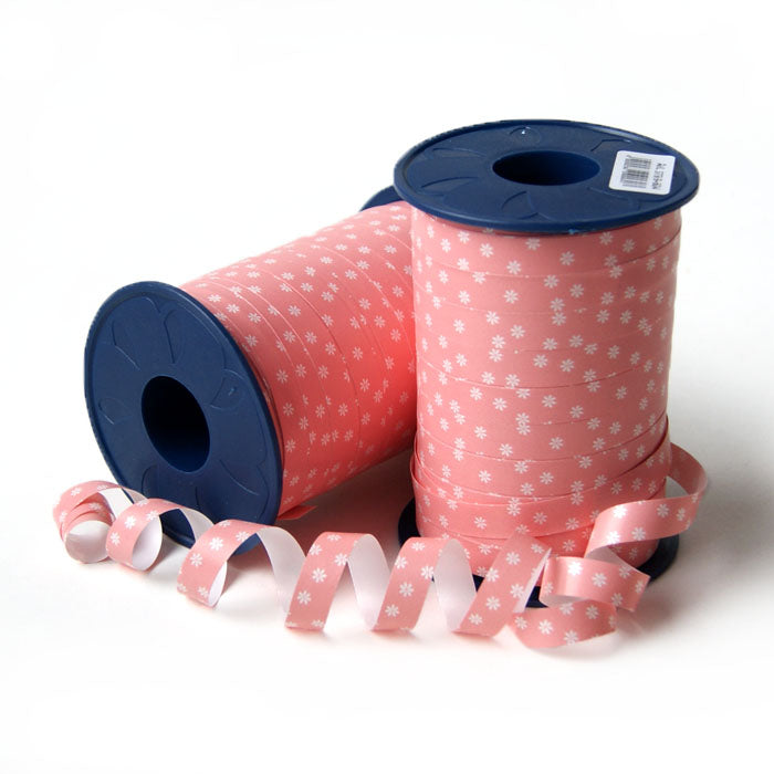 Geschenkpolyband Blümchen hellrosa
