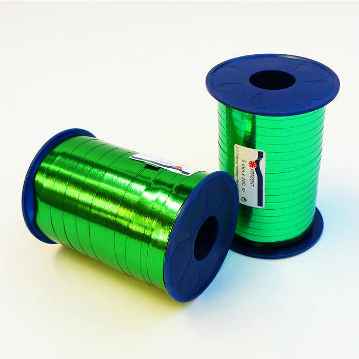 Geschenkpolyband grün glanz