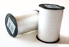Geschenkpolyband weiß