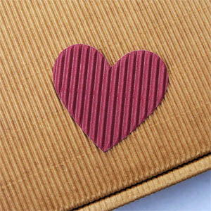 Sticker Herz bordeaux