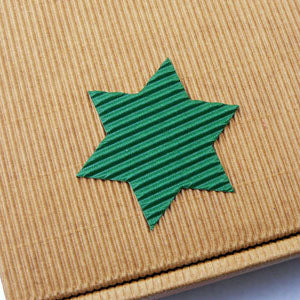 Sticker Stern dunkelgrün