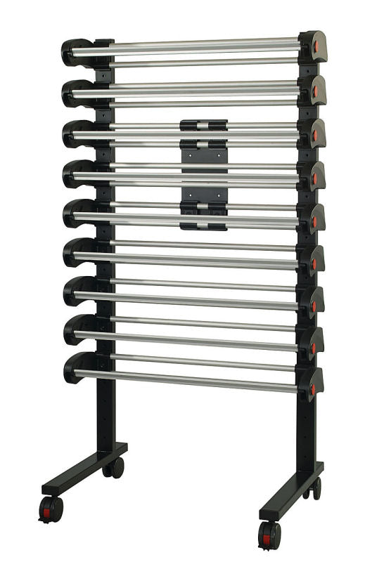 Vario - Ständer, fahrbar, mit 9 Abrollern